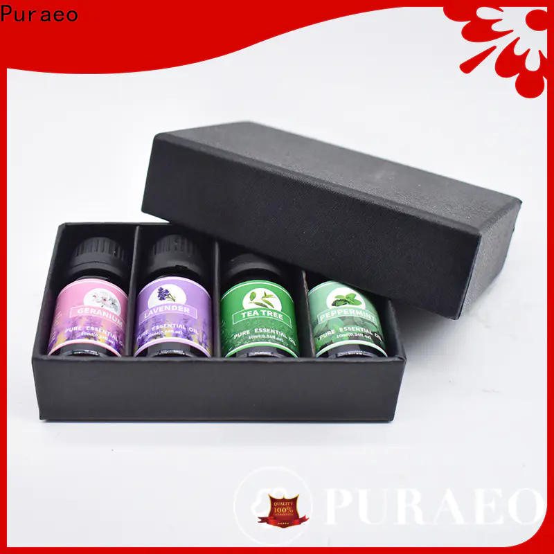Puraeo Wholesale 100 pure essential oil set Supply for massage