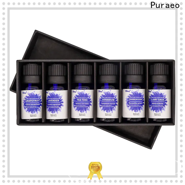Puraeo High-quality organic essential oils gift set for business for perfume
