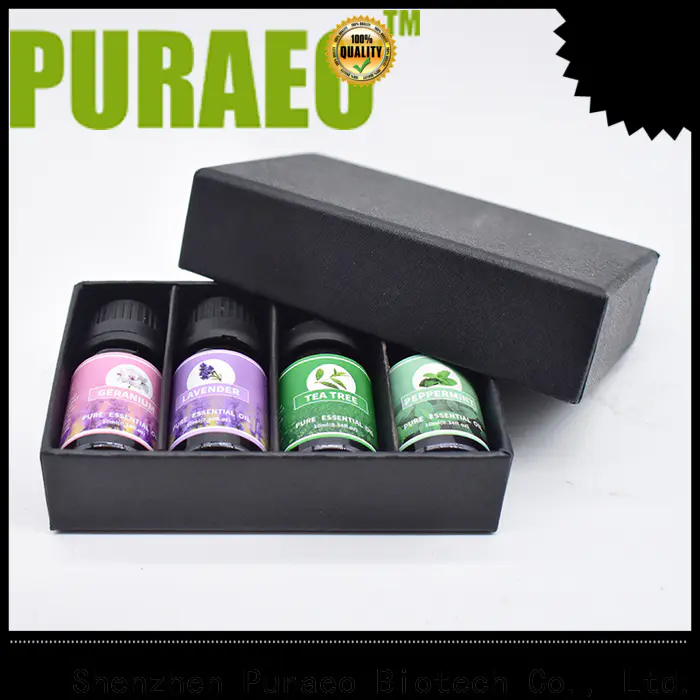 Puraeo essential oil set for skin company for hair