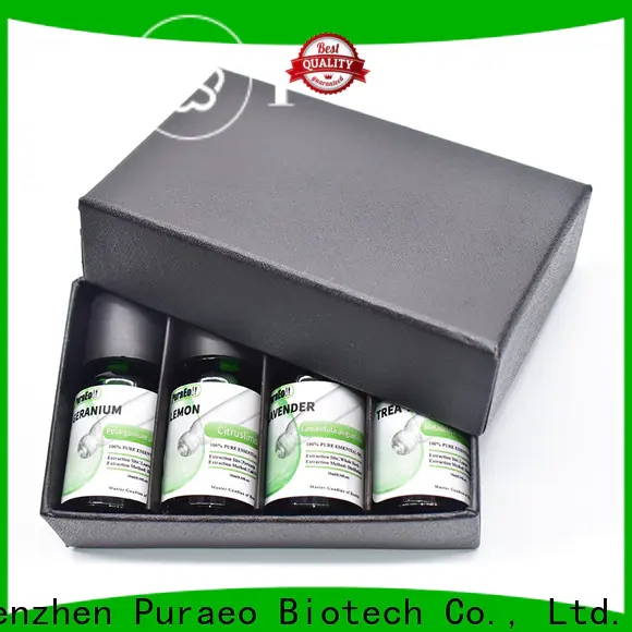 Puraeo High-quality organic essential oils gift set manufacturers for hair