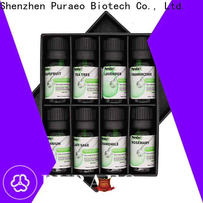 Puraeo New essential oil blend set manufacturers for massage