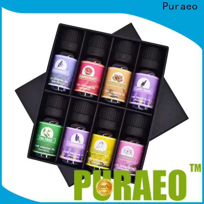 Puraeo New organic essential oils gift set company for skin