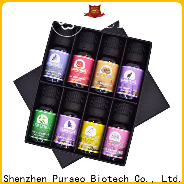 Puraeo Wholesale relaxing essential oil set factory for face
