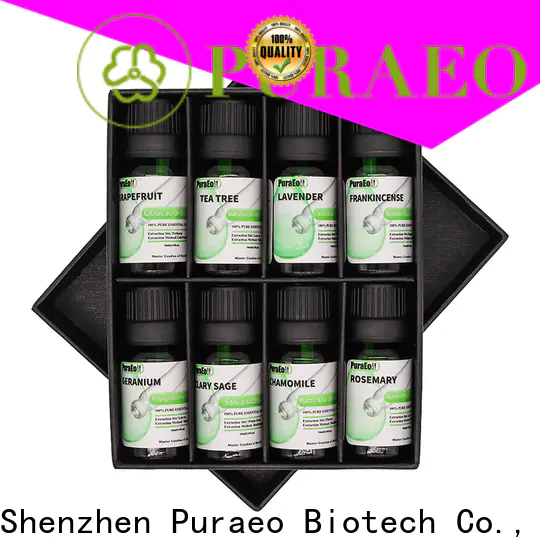 Puraeo New organic essential oils wellness set Suppliers for skin