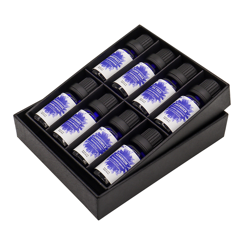 Puraeo Best Essential Oil set of 8 Organic Essential Oil Set